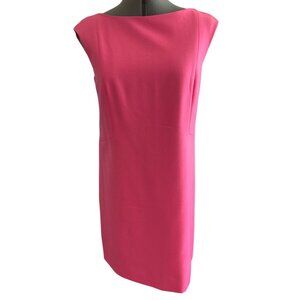 Kate Spade Pink Sleeveless 100% Wool Sheath Dress Size 4 *READ